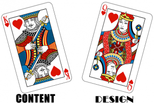 content is king and design is queen to prevent elearning disaster