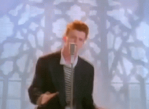 rick roll. an elearning disaster through the misuse of graphics.